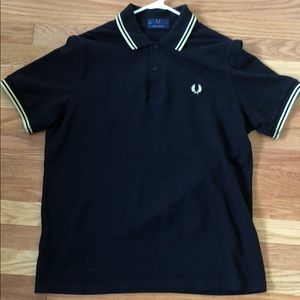 Fred Perry Made in England Black Polo Shirt, 42